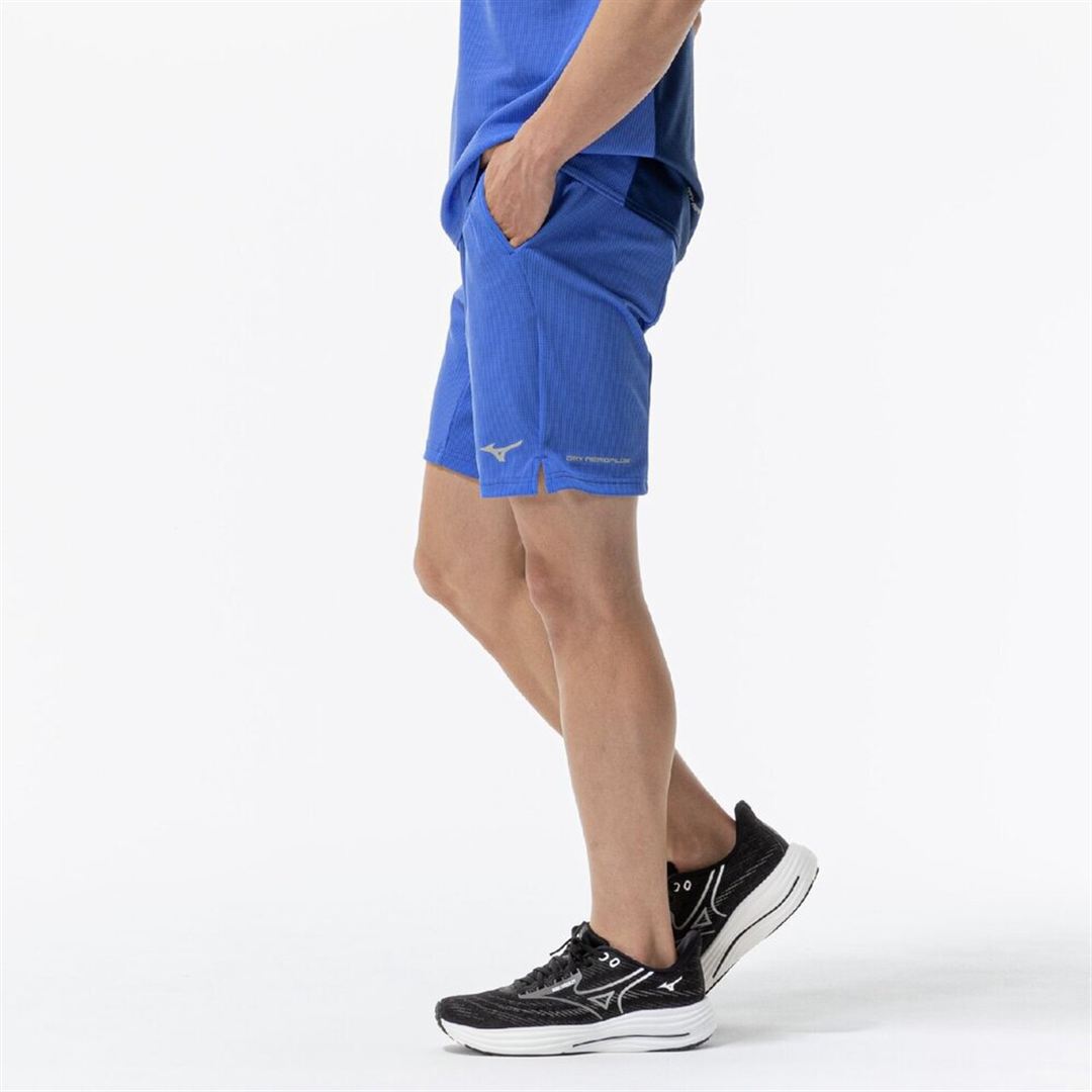 【汗処理／通気】ドライエアロフローハーフパンツ ダズリングブルー XL