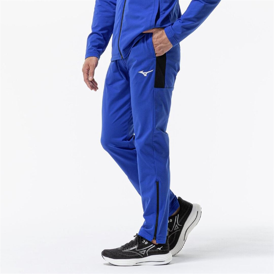 ライトストレッチニットパンツ サーフブルー×ブラック 150