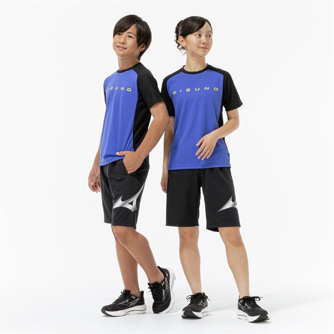 【抗菌防臭／防汚】ニットハーフパンツ ブラック 120