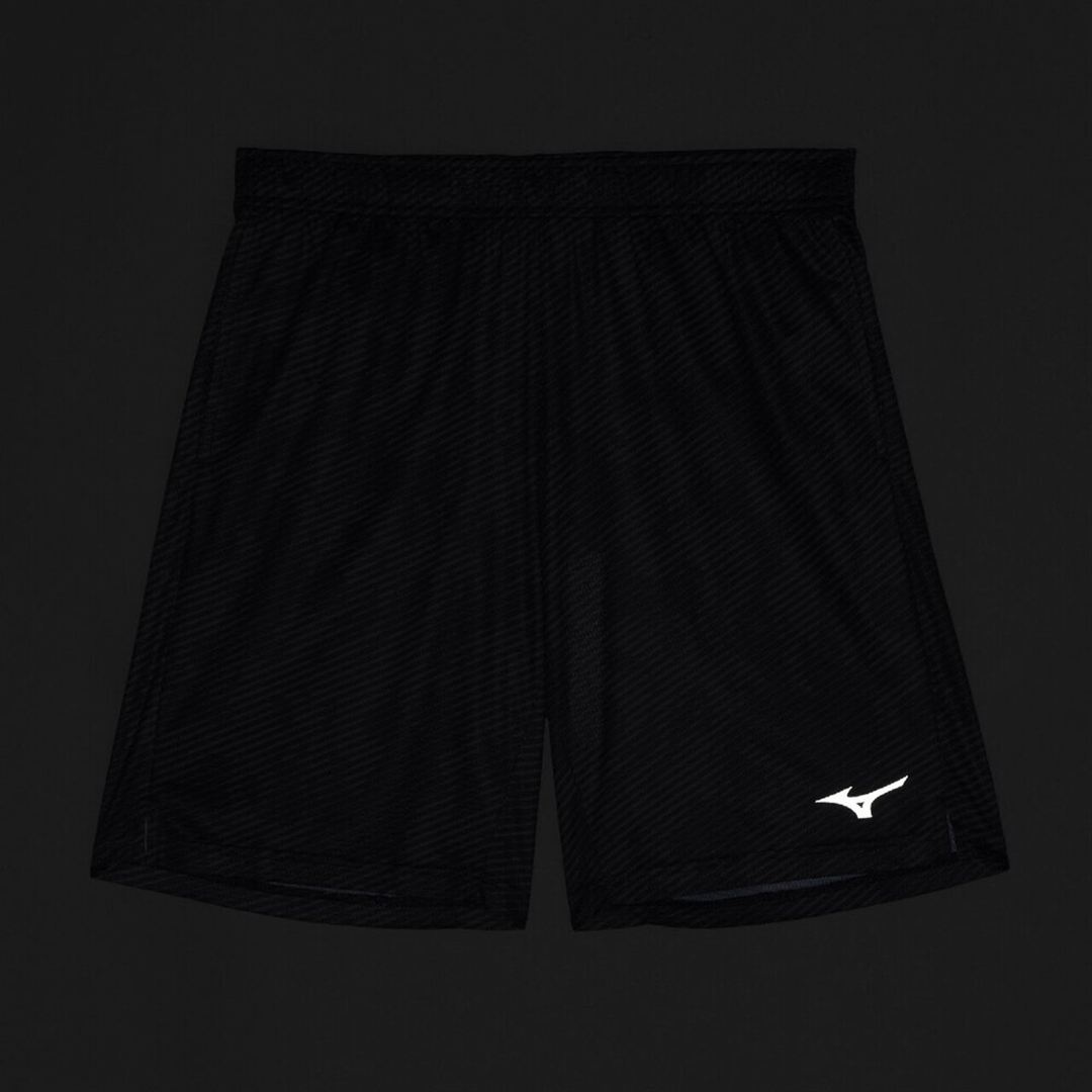 【ミズノ直営限定／汗処理／通気】ドライエアロフローハーフパンツ ブラック S