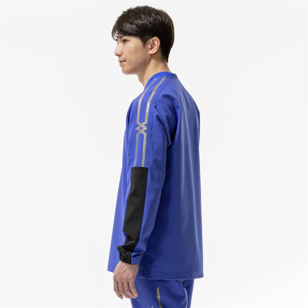 MCライン タフブレーカーシャツ サーフブルー XL