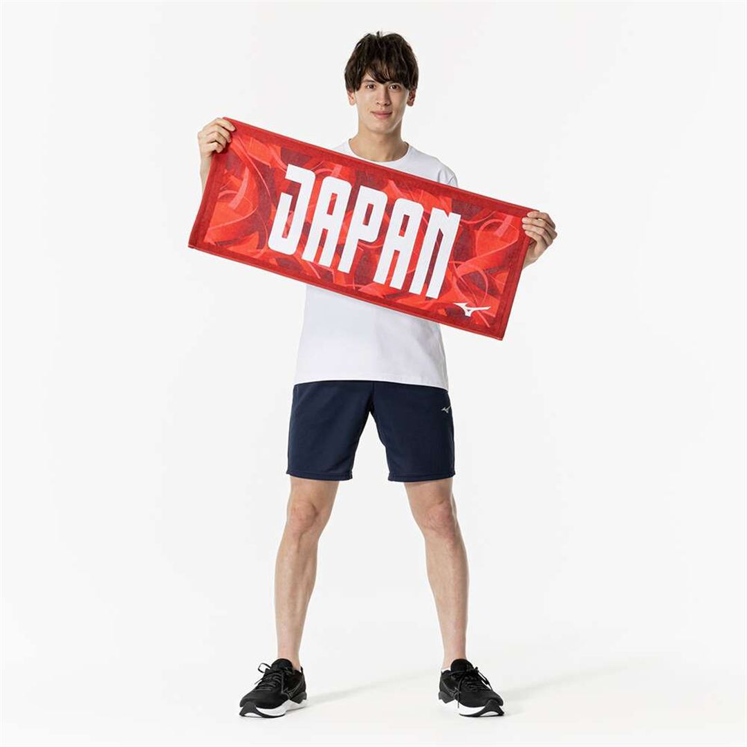 今治製タオル／JAPANフェイスタオル(箱入り) レッド