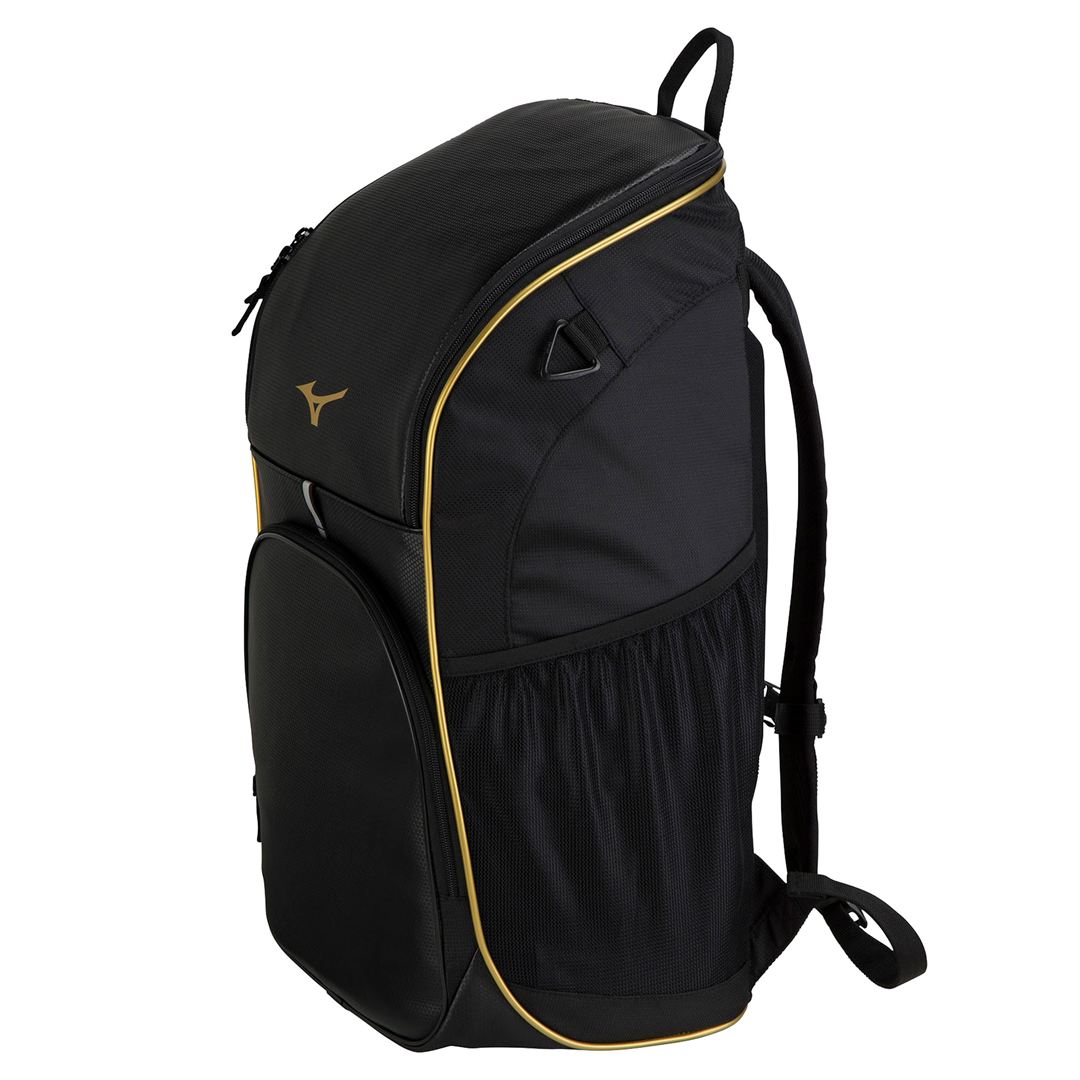 チームバックパック PCポケット付き(40L) ブラックｘゴールド