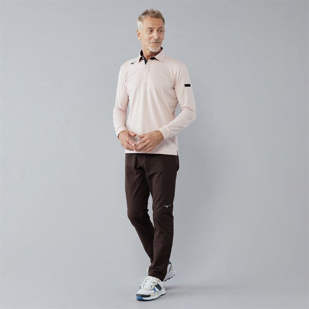 MIZUNOミリオラメントジャージー長袖シャツ ピンク XL