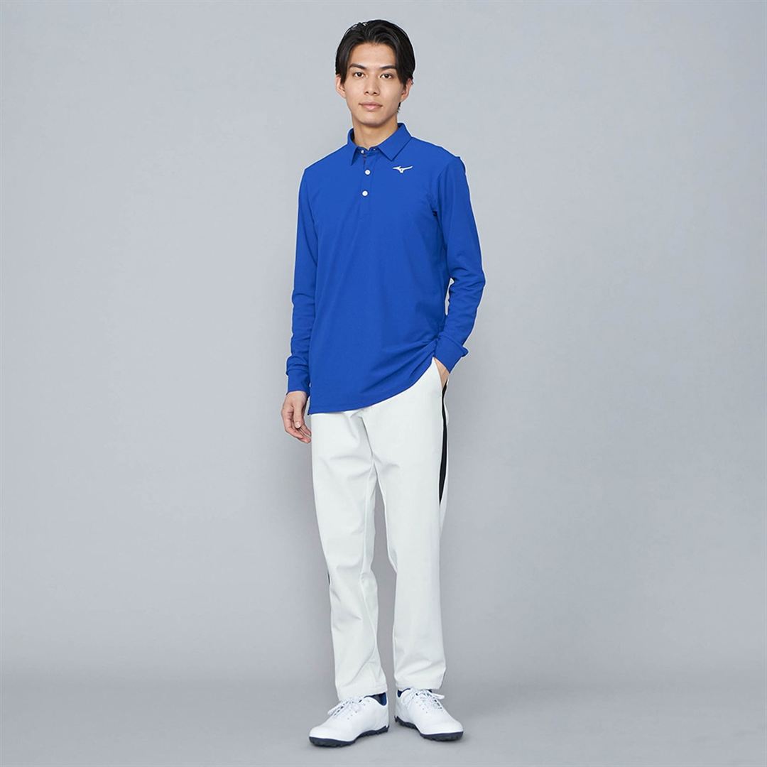 ロングスリーブポロシャツ サーフブルー XL