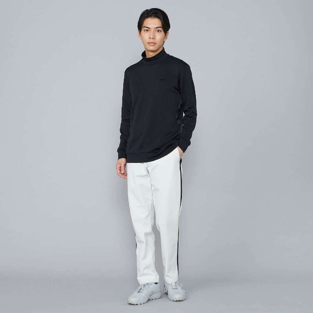 【吸湿発熱】ブレスサーモロングスリーブハイネックシャツ ブラック XL