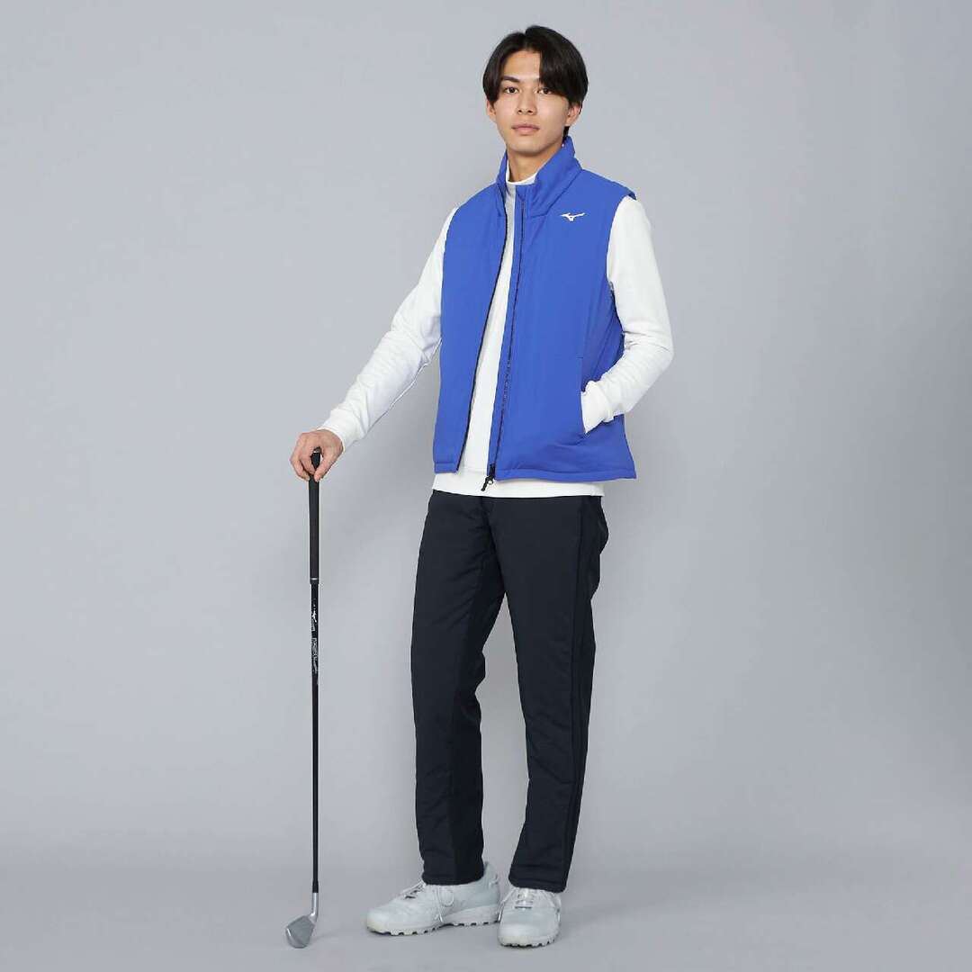 【保温素材／吸湿発熱】テックフィルブレスサーモ ムーブベスト サーフブルー XL
