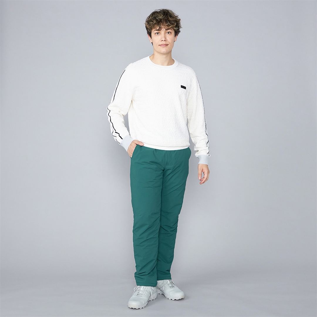 【吸湿発熱】MIZUNO ブレスサーモパデットロングパンツ ディープグリーン XL