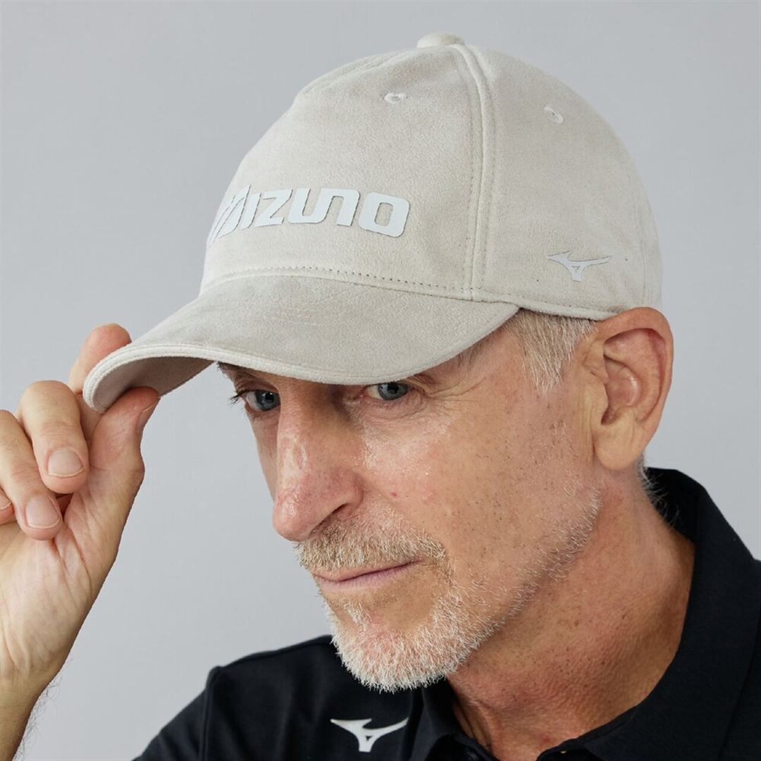 【吸湿発熱】ブレスサーモスエードグラマラスMIZUNOロゴキャップ ライトグレー