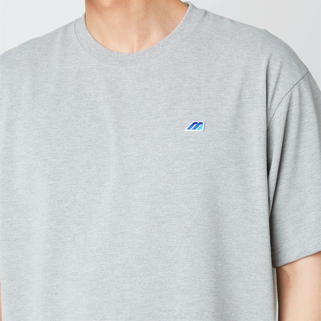 【ミズノ直営限定】モノグラムM Tシャツ グレー杢 XL