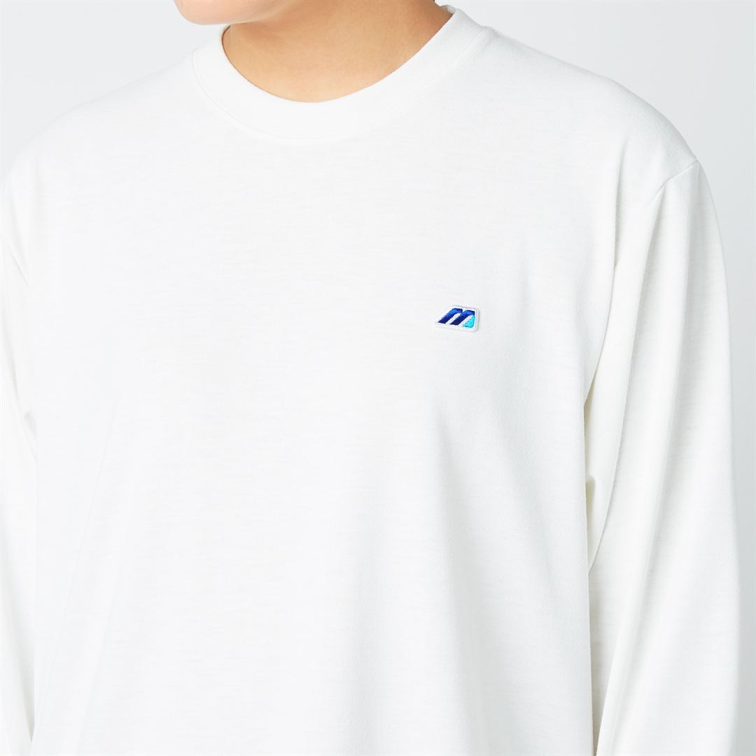 【ミズノ直営限定】モノグラムM Tシャツ長袖 ホワイト S