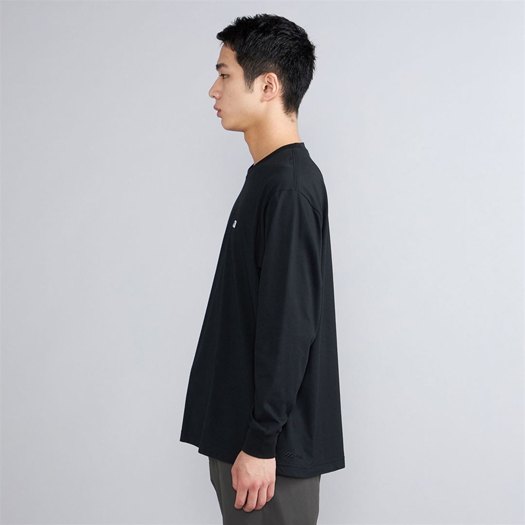 【ミズノ直営限定】モノグラムM Tシャツ長袖 ブラック S