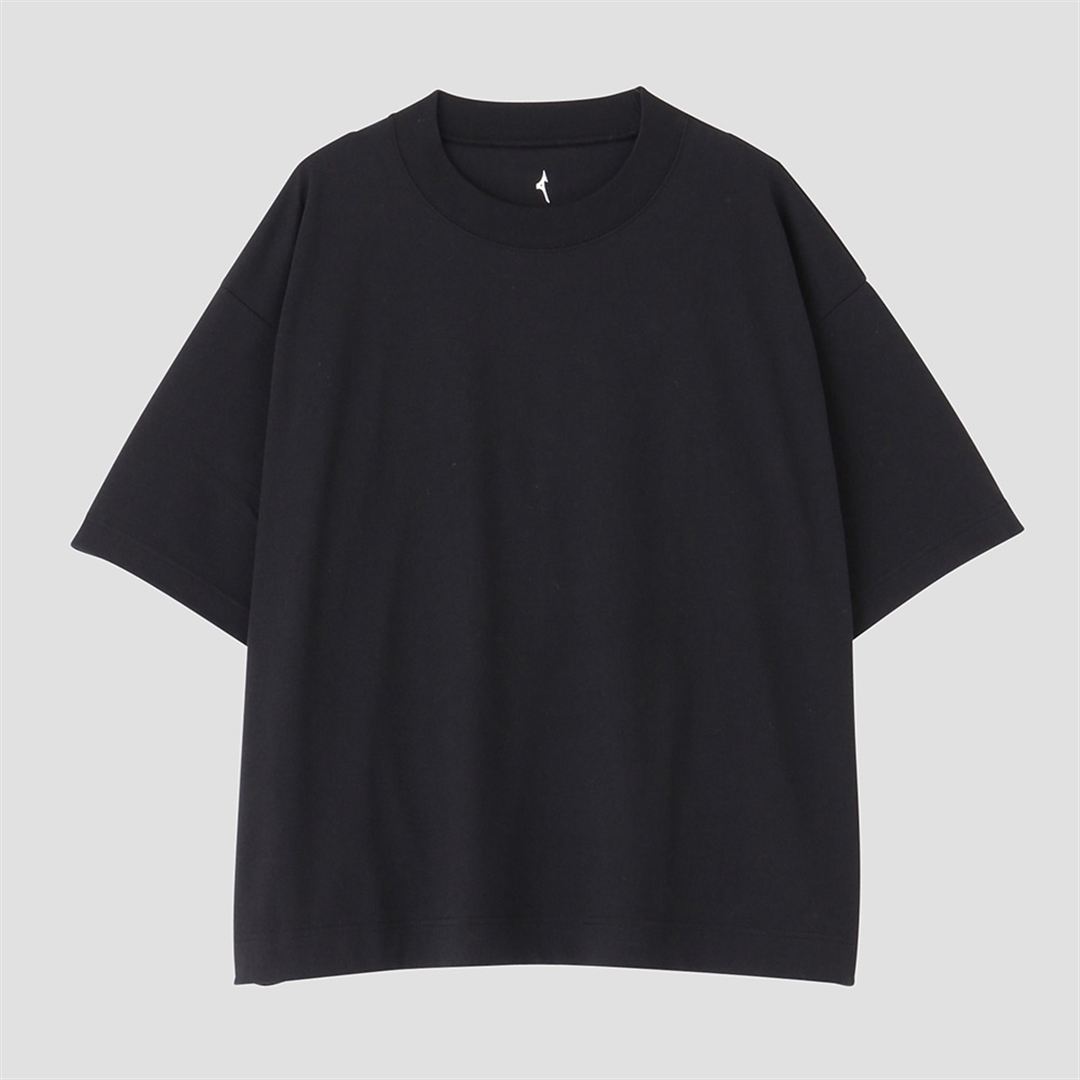 【MARGARET HOWELL】コットンポリエステルワイドTシャツ ブラック M