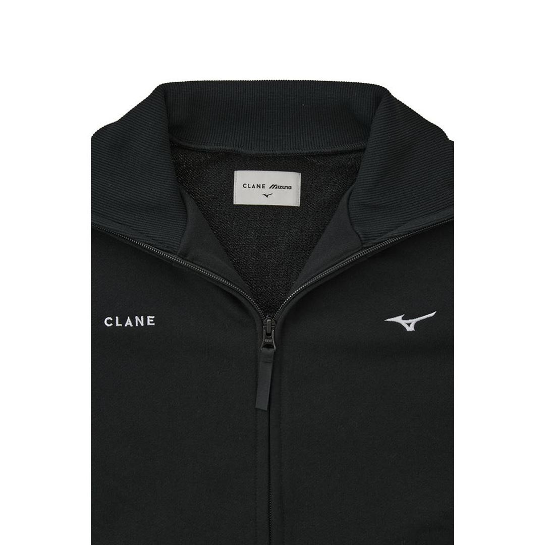 【CLANE】POLYSPAN HALF ZIP SWEATSHIRT ブラック 1