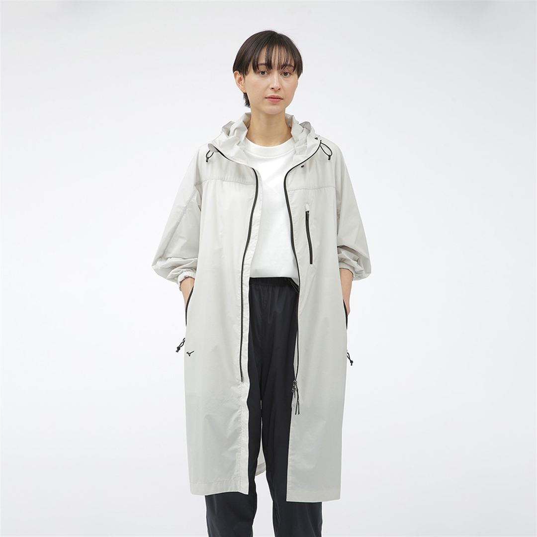 【MARGARET HOWELL】ウォーターリパレントストレッチコート LT.グレー S