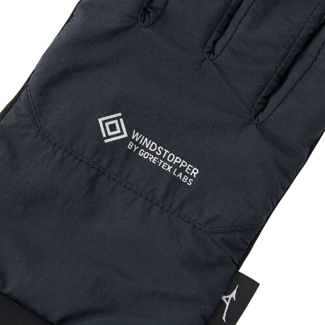 【吸湿発熱】WINDSTOPPER ブレスサーモグラブ(タッチパネル対応) ブラック S