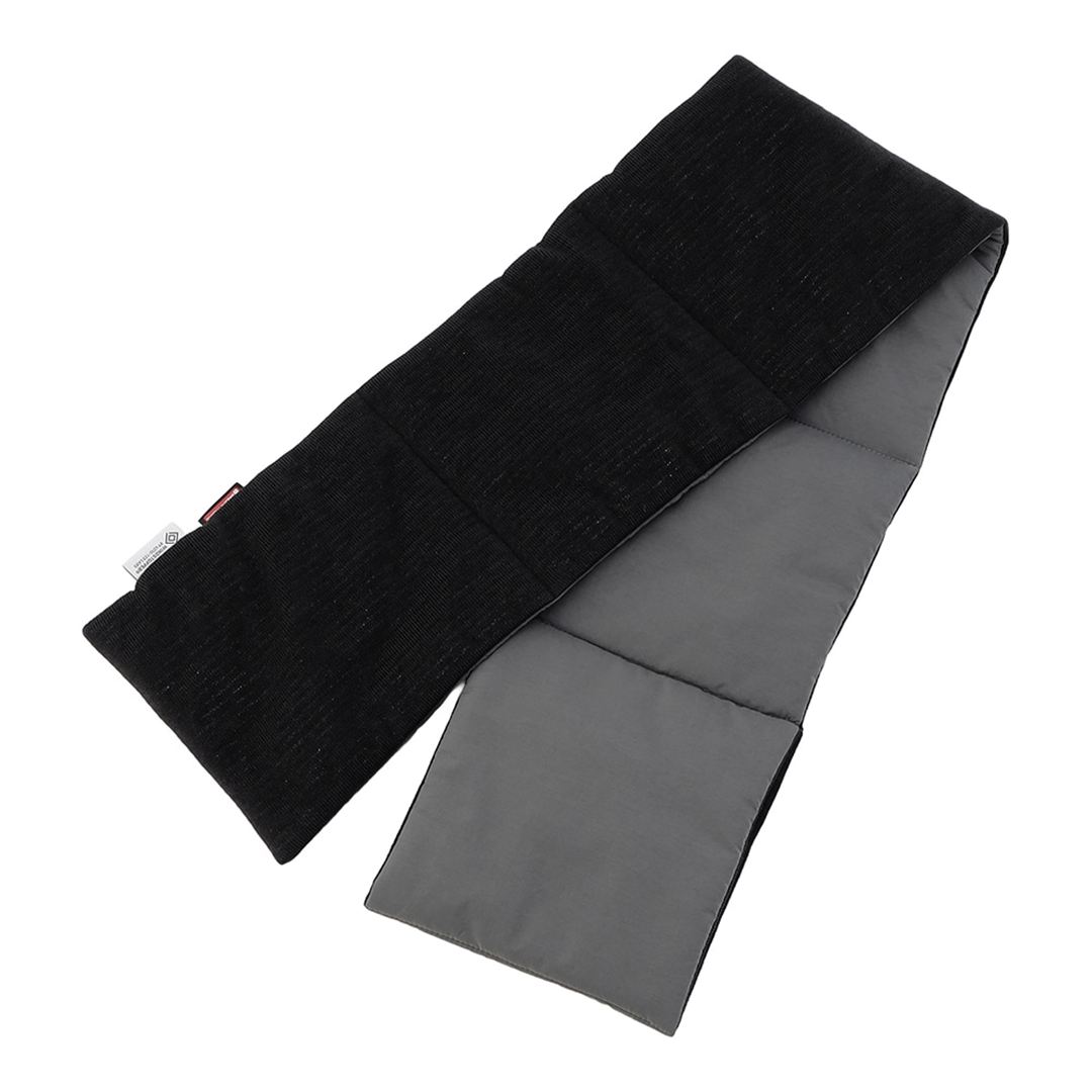 【IL BISONTE／吸湿発熱】WINDSTOPPER プロダクト ブレスサーモ パデットマフラー ピューターグレー