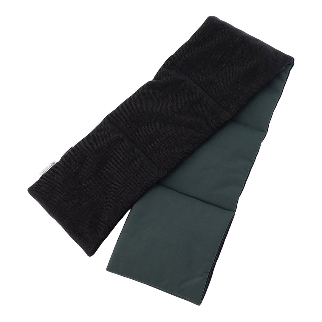 【IL BISONTE／吸湿発熱】WINDSTOPPER プロダクト ブレスサーモ パデットマフラー フォレストグリーン