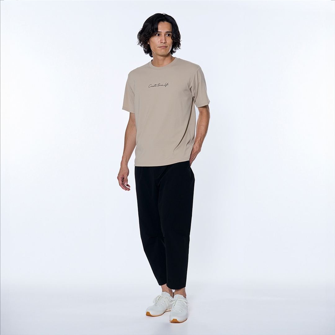 リサイクルポリグラフィックプリントTシャツ オックスフォードベ-ジュ M