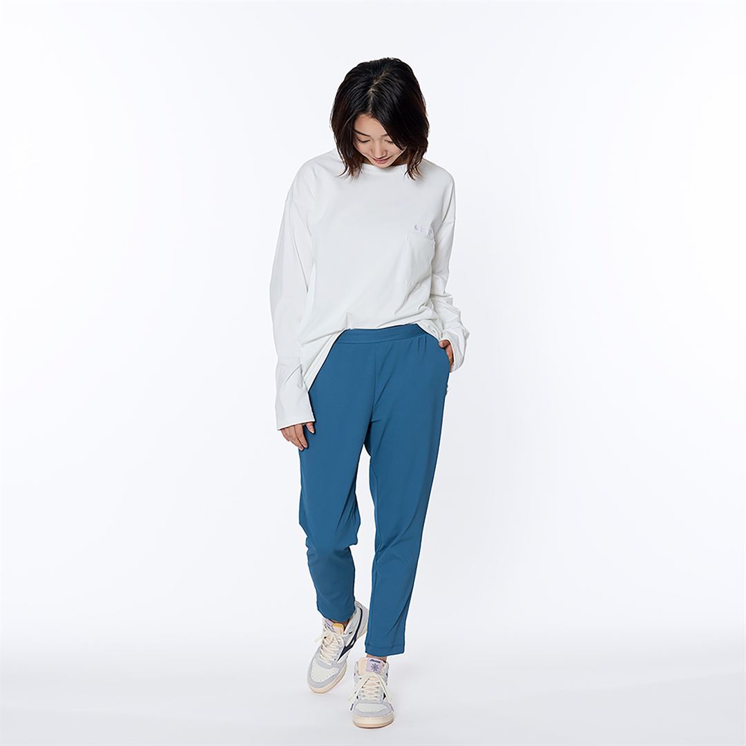 スパンポリロングスリーブポケットTシャツ スノーホワイト XS