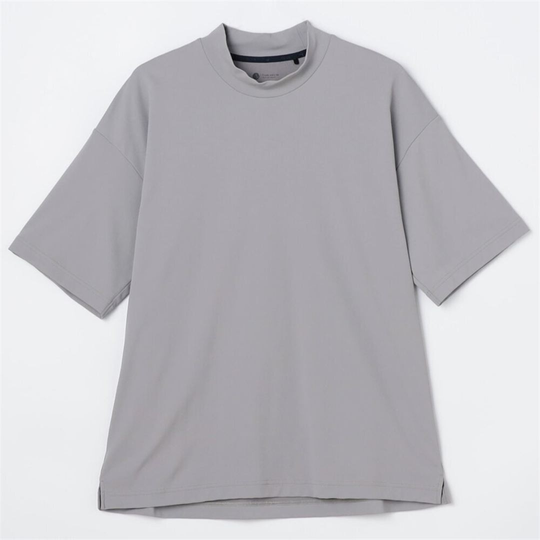 アンチスウェット モックネックTシャツ グレー M
