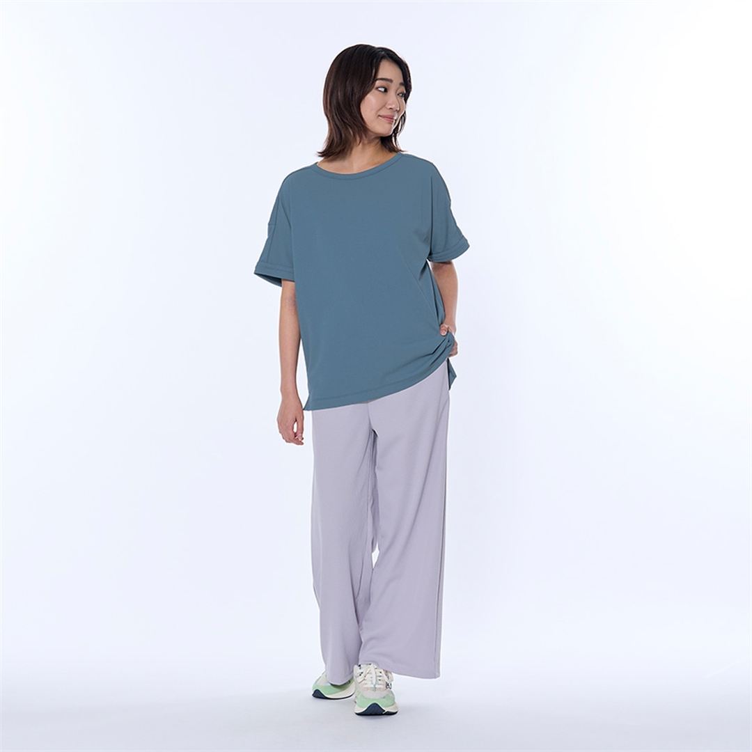 アンチスウェット Tシャツ ティールブルー S