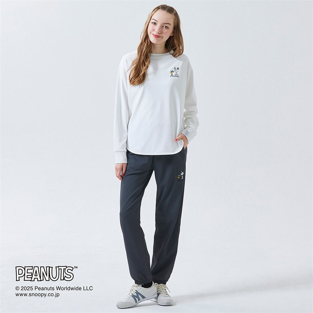 【PEANUTS】アンチスウェット 長袖Tシャツ マシュマロホワイト XS
