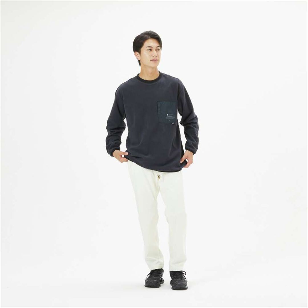 POLARTECクルーネックシャツ ブラック M