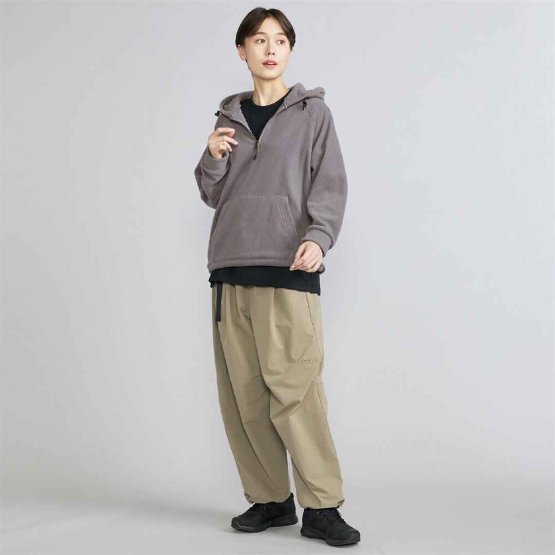 POLARTECフリースフーディ アイスグレー S