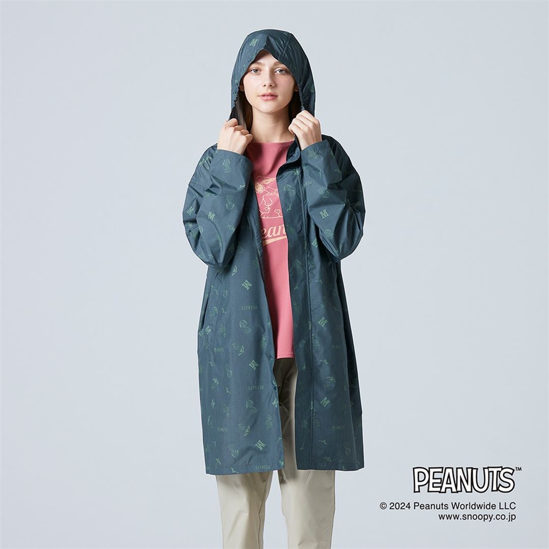 【PEANUTS】Compactウォーターリパレントコート オリーブ M
