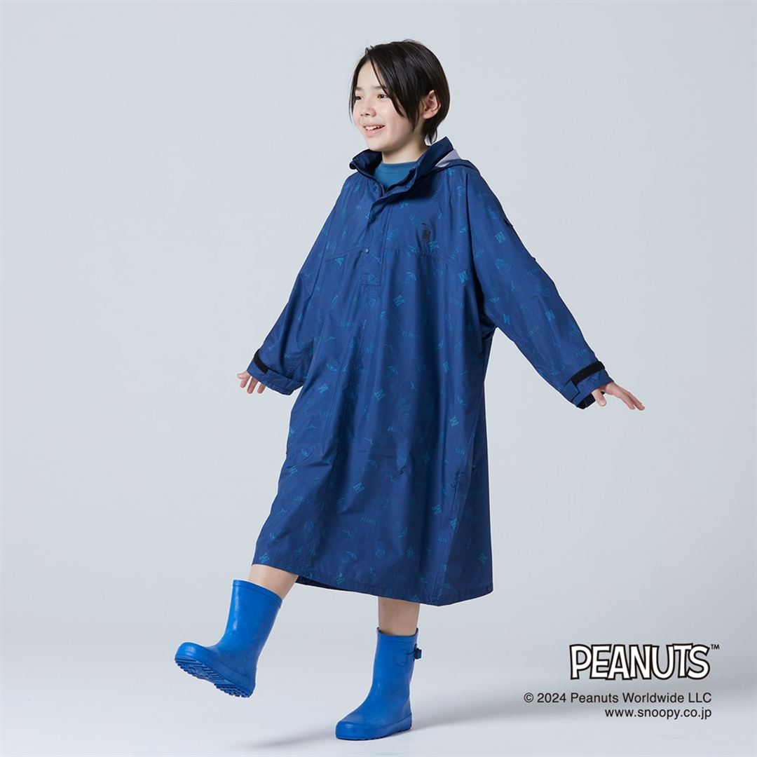 【PEANUTS】Compactウォーターリパレントコート ダークブルー JF
