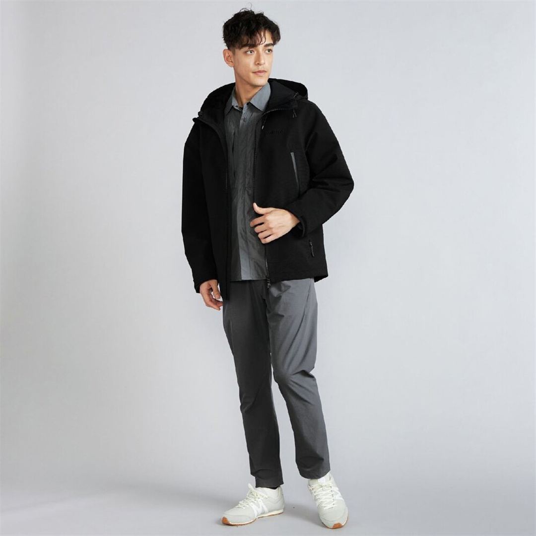 【耐水素材】BERGTECH サーマルメッシュジャケット ブラック 2XL
