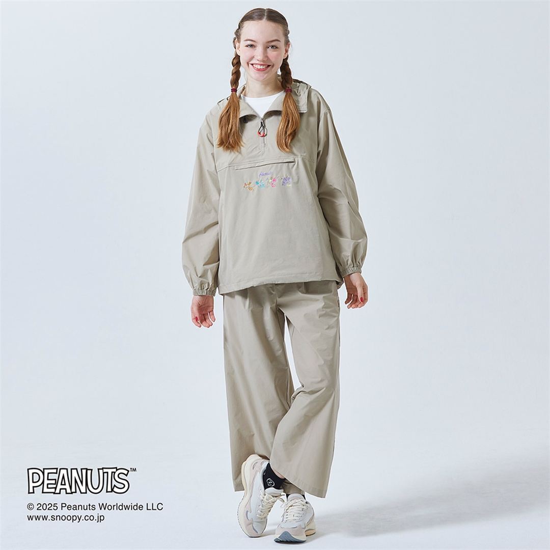 【PEANUTS】ウォーターリパレントストレッチアノラックジャケット トレンチベージュ XS