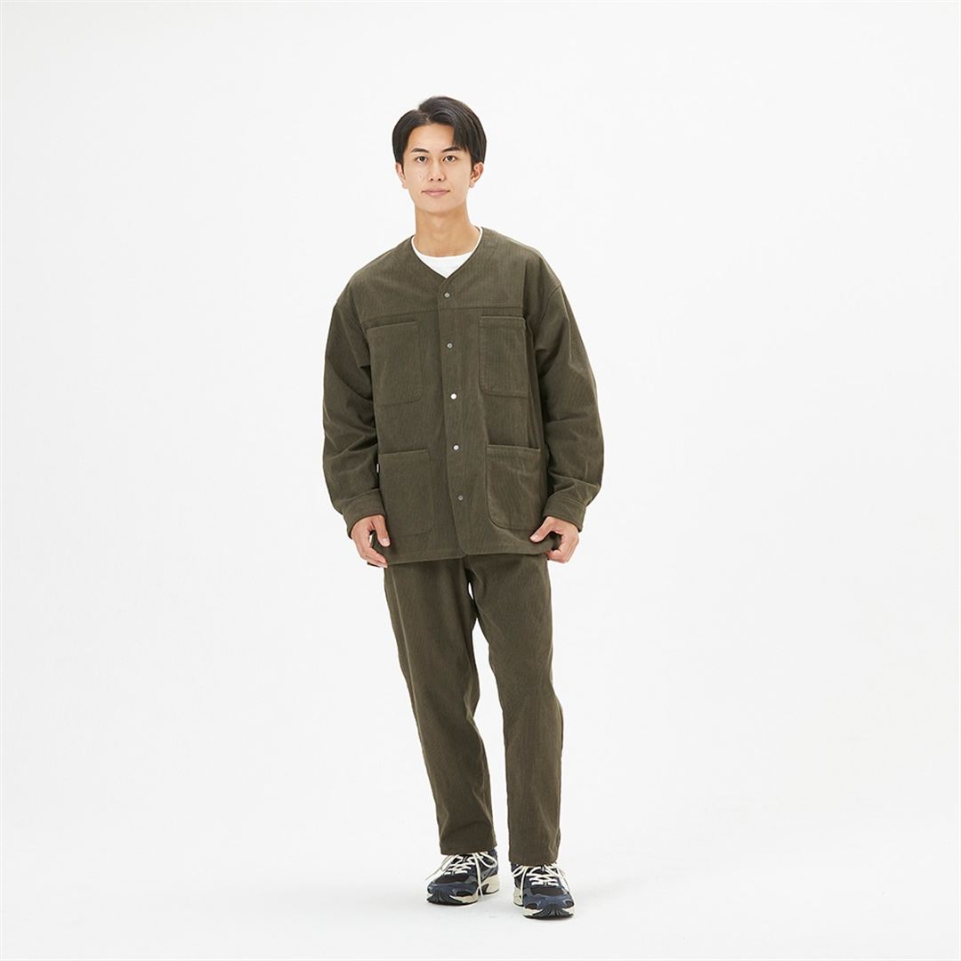【ミズノ直営限定】ストレッチコーデュロイパンツ カーキ M