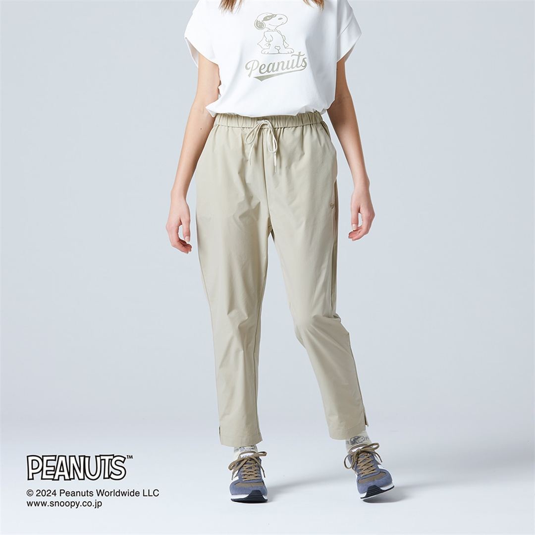 【PEANUTS】ウォーターリパレントストレッチパンツ オックスフォードベージュ S