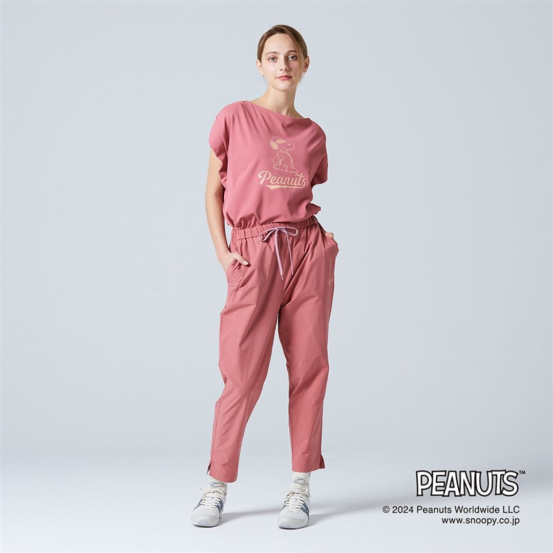 【PEANUTS】ウォーターリパレントストレッチパンツ テラコッタ S