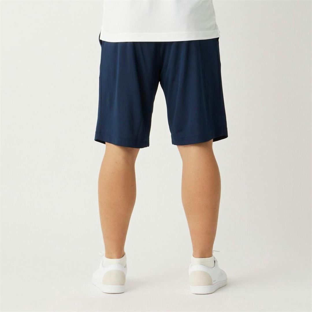【ミズノ直営限定／接触冷感】アイスタッチニットハーフパンツ ネイビー XL