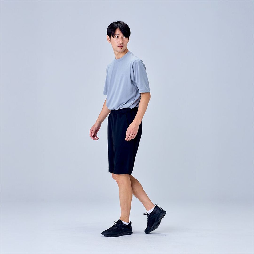 ハイストレッチ ハーフパンツ ブラック XL