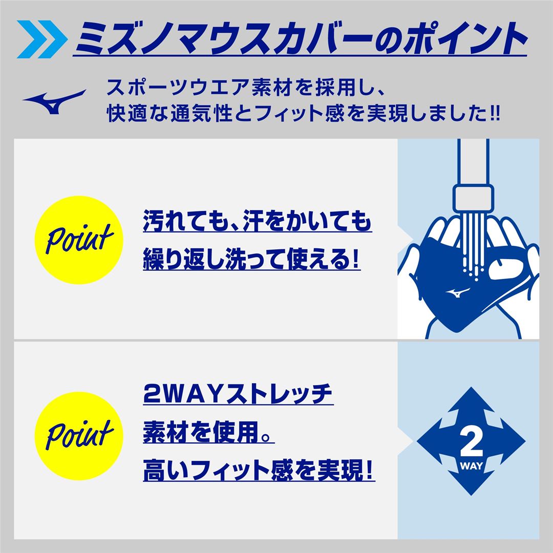 マウスカバー【単色】(1枚入り) ホワイト S