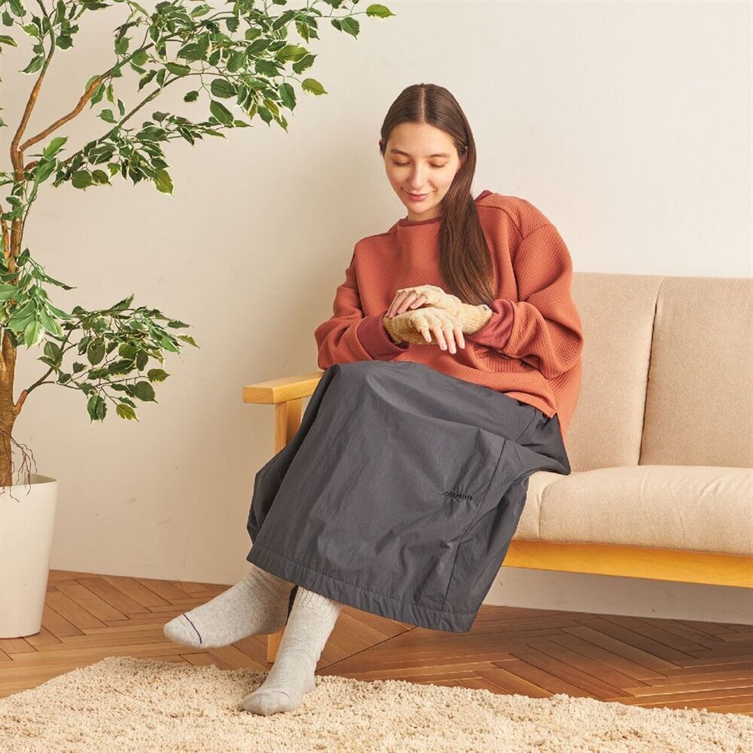 【吸湿発熱】ブレスサーモゆるぬくやわらかニット手袋指抜き ライトベージュ