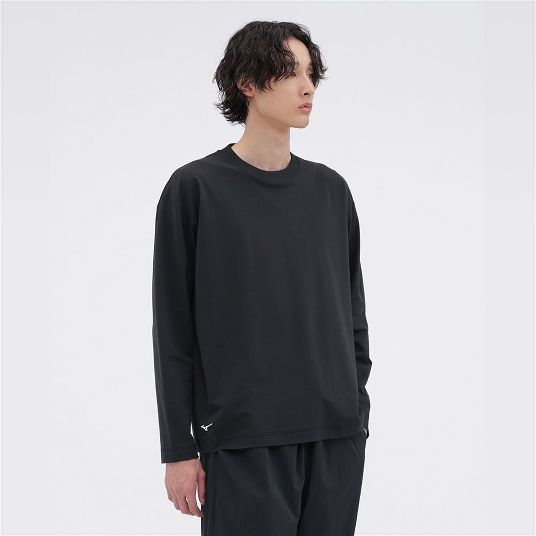 【MARGARET HOWELL】ハイゲージ鹿子ロングスリーブTシャツ DK.ネイビー M