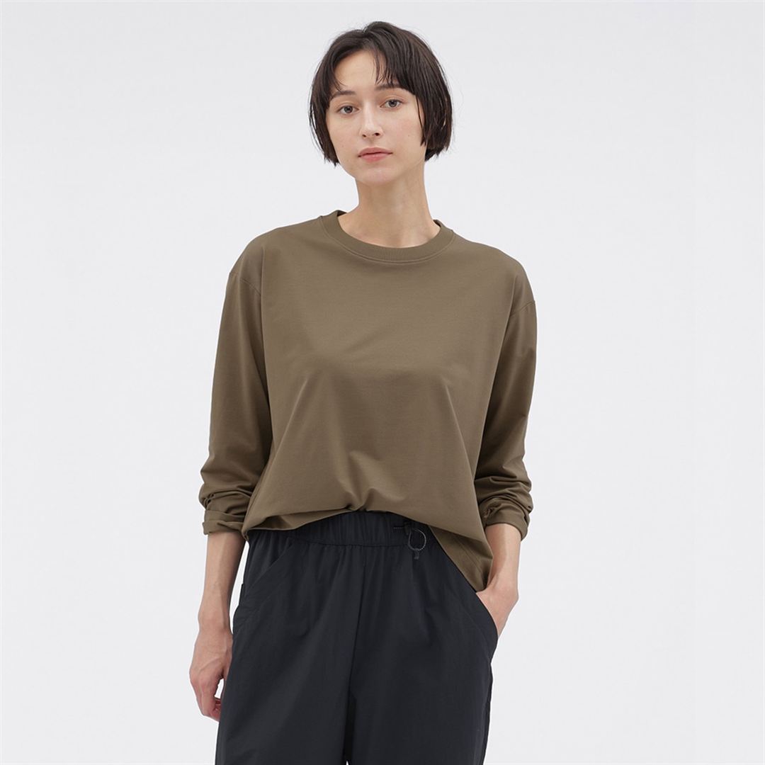 【MARGARET HOWELL】ハイゲージ鹿子ロングスリーブTシャツ DK.ストーン 2