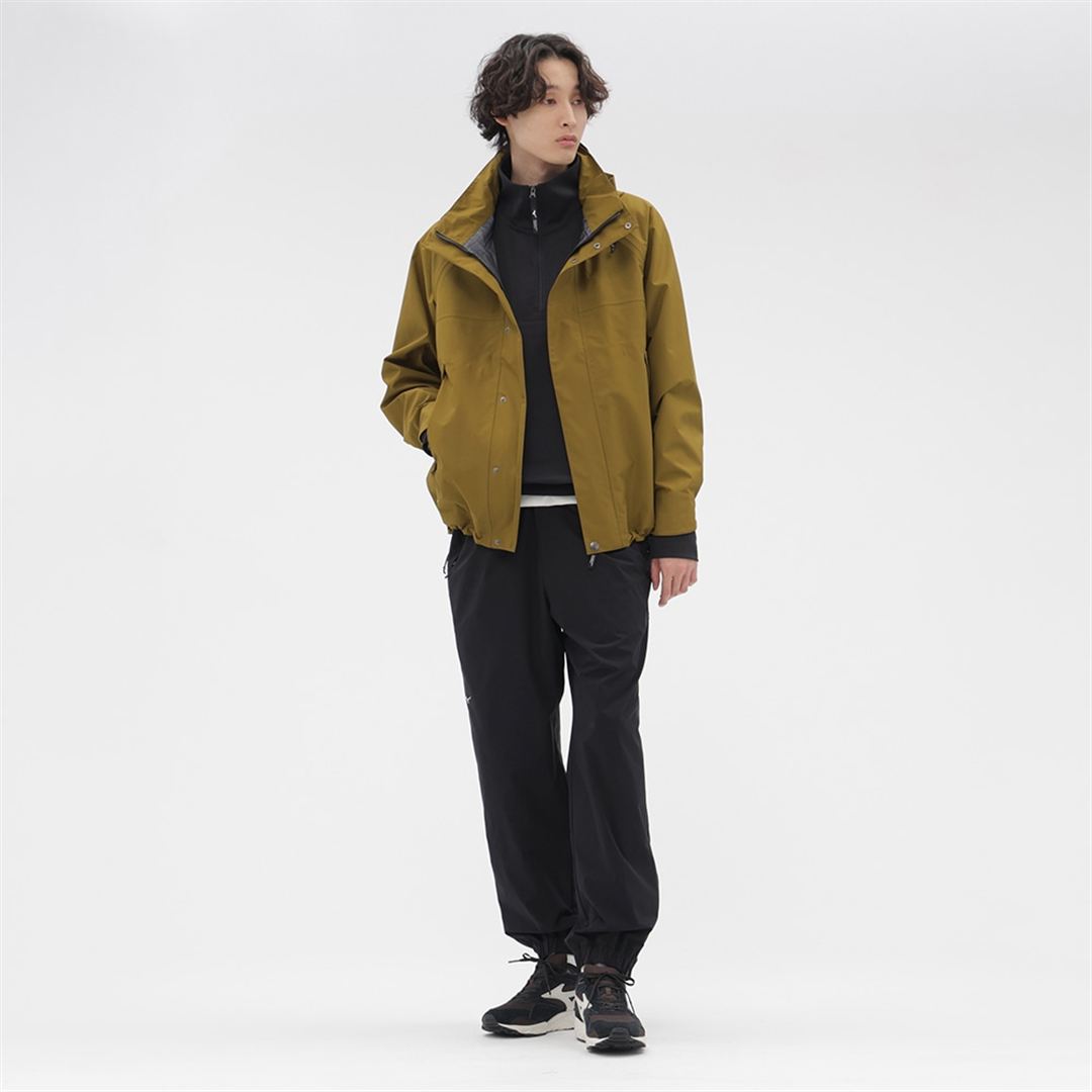 【MARGARET HOWELL】ヘビーオンスZIPシャツ ブラック M