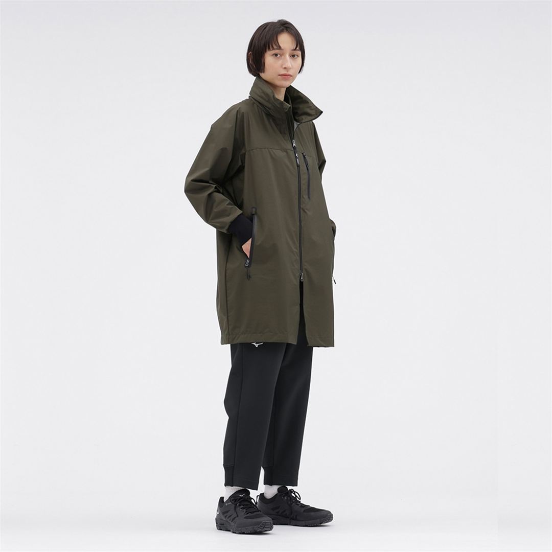 【MARGARET HOWELL】ベルグテックタスランナイロンリップコート DK.カーキ 2
