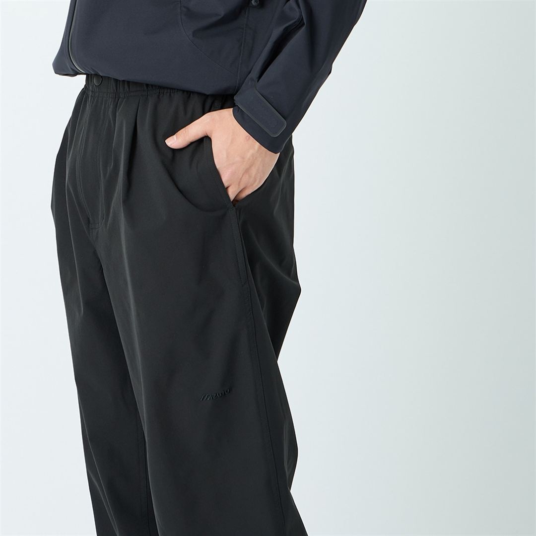 【JEANS FACTORY】ウォーターリパレントストレッチウーブンパンツ ブラック XL