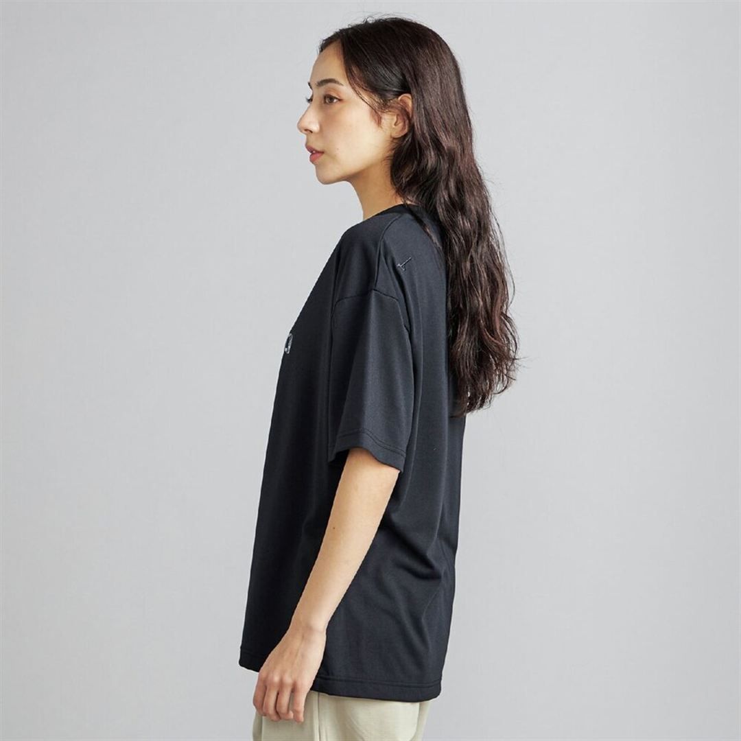 リサイクルグラフィックTシャツ ブラック XS