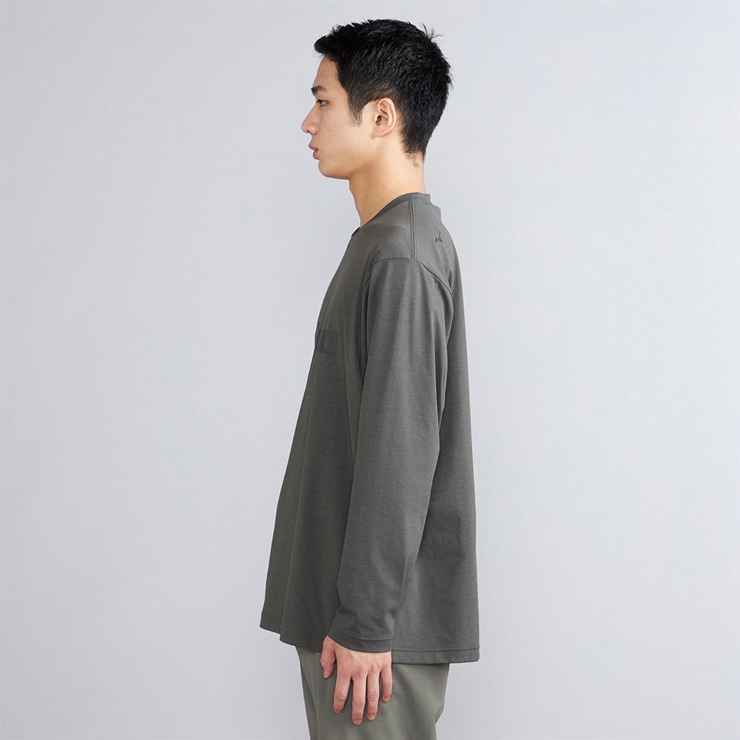 ワードマークロゴロングスリーブTシャツ ピューターグレー XL