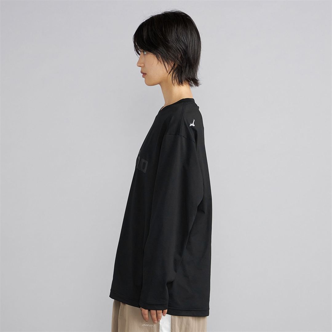 ワードマークロゴロングスリーブTシャツ ブラック XL