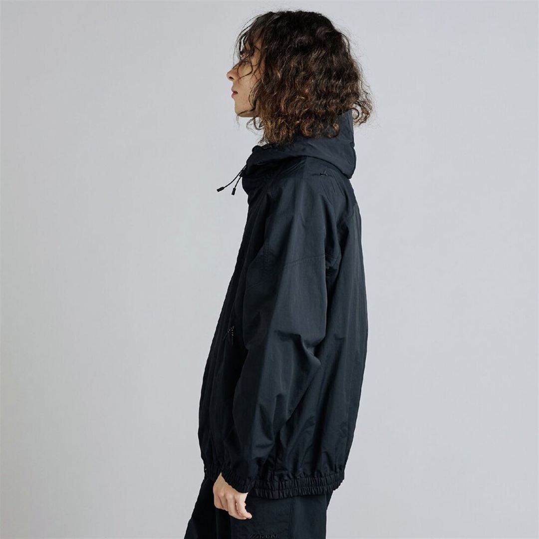 ウォーターリパレントフーディートラックブルゾン ブラック 2XL