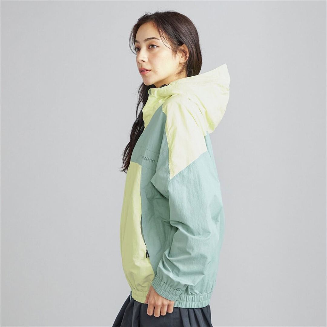 ウォーターリパレントフーディートラックブルゾン シルバングリーン 2XL